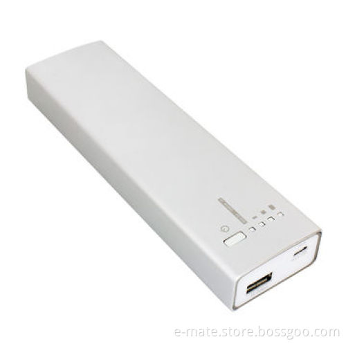 High capacity backup battery for tablets and smartphones with LED lamp for bright power